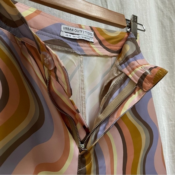 Urban Outfitters Olympia Psychedelic Print Wide Leg size XS - Picture 9 of 14